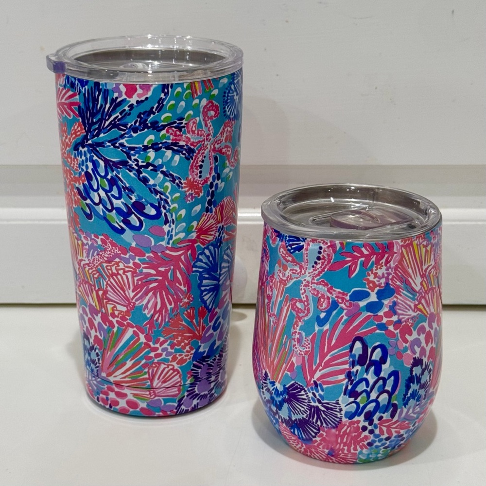 Lilly Pulitzer Splendor In The Sand 20 Oz Insulated Tumbler - Picture 8 of 10